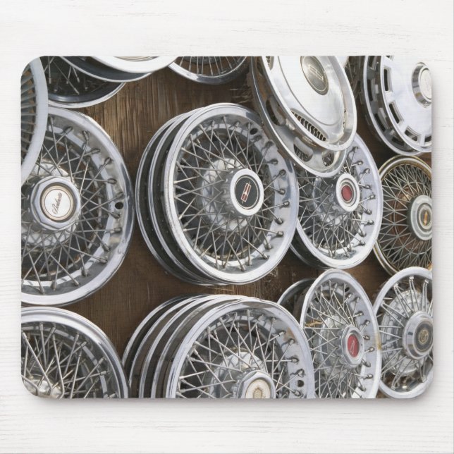 Mousepad EUA, New mexico, Prewitt: Auto Hubcaps/Rt. 66 (Frente)