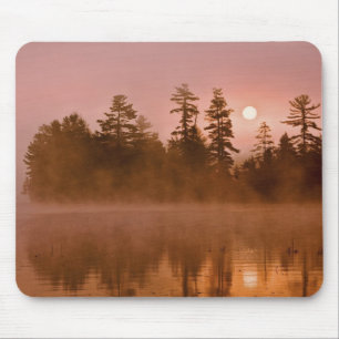 Mousepad EUA, Nova York, Parque Adirondack. Nascer do sol e