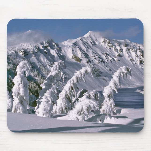 Mousepad EUA, Oregon, Crater Lake NP. Árvores arcos sob (Frente)