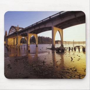 Mousepad EUA, Oregon, Florence. Ponte Siuslaw e