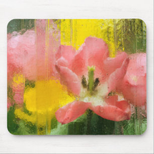 Mousepad EUA, Pensilvânia. Impressão abstrata de tulipa