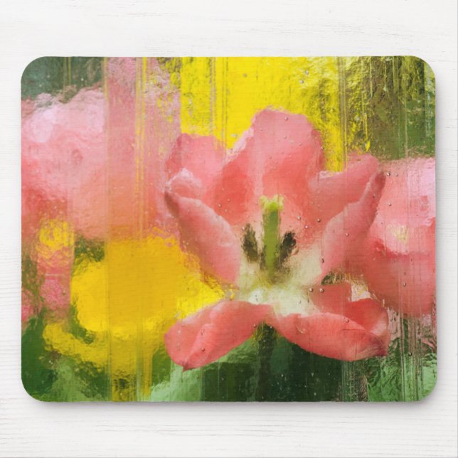 Mousepad EUA, Pensilvânia. Impressão abstrata de tulipa (Frente)