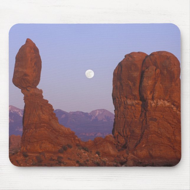 Mousepad EUA, Utah, Arches NP, Lua Cheia Nascente em (Frente)