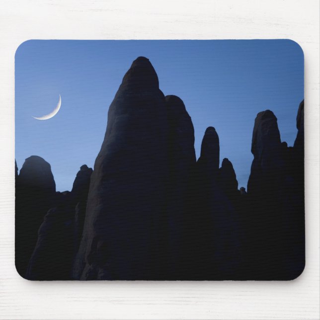 Mousepad EUA, Utah, Parque Nacional Arches. Lua crescente (Frente)
