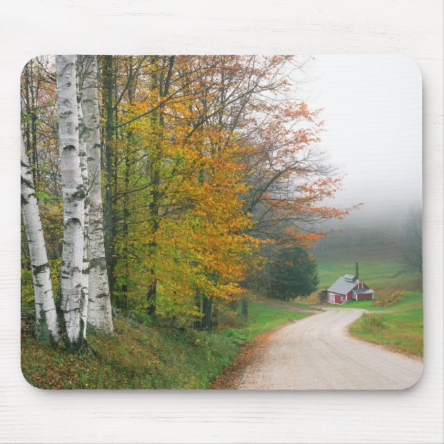 Mousepad EUA, Vermont. Casa De Açúcar Perto Da Cidade Do Su (Frente)