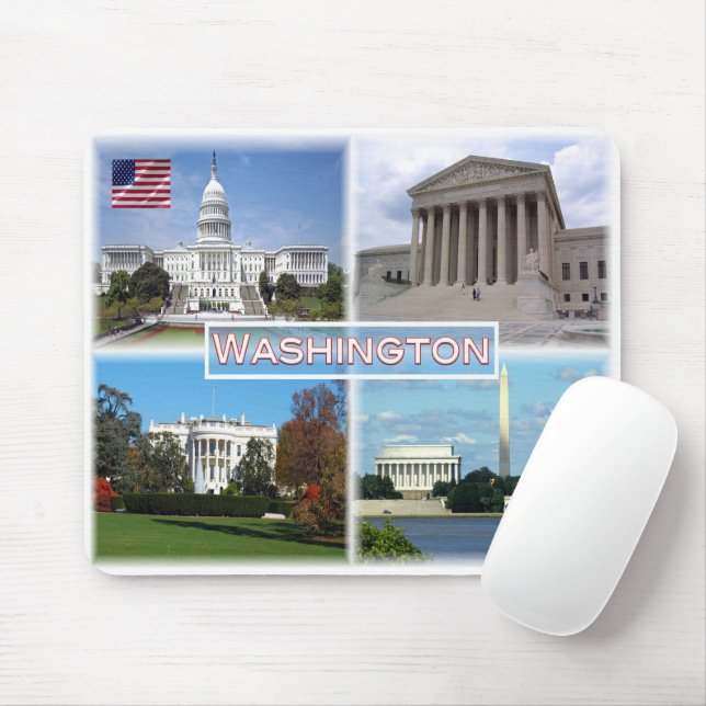 Mousepad EUA Washington - Capitólio - Supremo Tribunal (Com mouse)