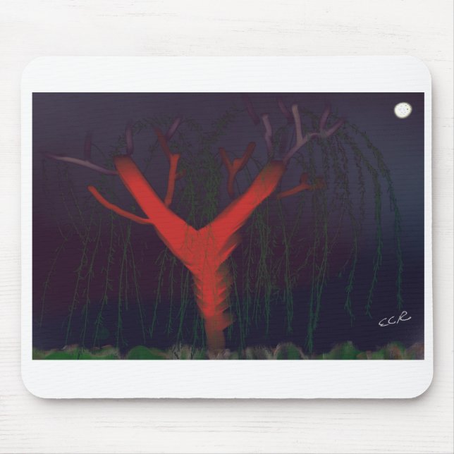 Mousepad Eucalyptus Midnight Mousepad. Impressionist art. (Frente)