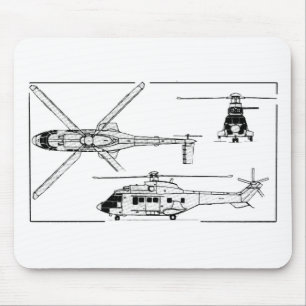 Mousepad Eurocopter-Super-Puma-SA-33