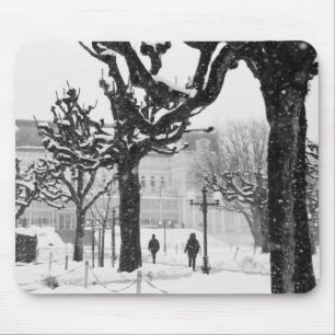 Mousepad Europa, Áustria, Salzburgo. Inverno,