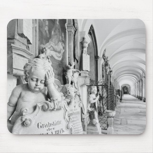 Mousepad Europa, Áustria, Salzburgo. Querubim e monumento (Frente)