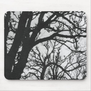 Mousepad Europa, França, Paris. Árvores de inverno, Marco