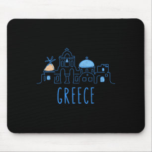 Mousepad Europa Grécia Atenas Santorini Férias em Família S