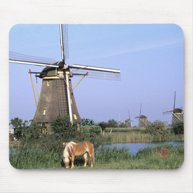 Mousepad Europa, Holanda, Zuid Holland, Kinderdijk. 2 (Frente)
