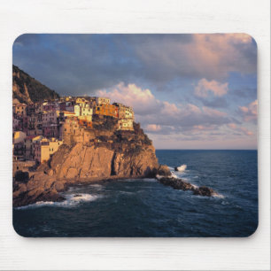 Mousepad Europa, Itália, Manarola. As casas aninhadas na fa