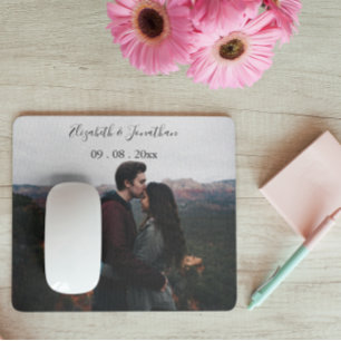 Mousepad Evento de Casamento com Foto Personalizada