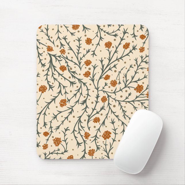 Mousepad Evergreen Kisses Under the Mistletoe Heart (Com mouse)