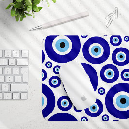 Mousepad Evil Eye Pattern, Greek Eye, Turkish Eye, Nazar