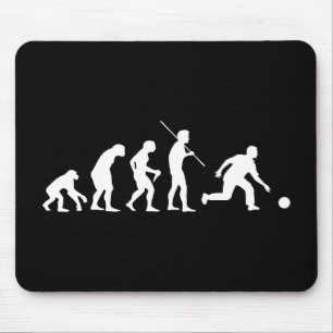 Mousepad Evolução da boliche do homem ao jogador