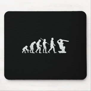 Mousepad Evolução Da Camiseta De Críquete Presente Divertid