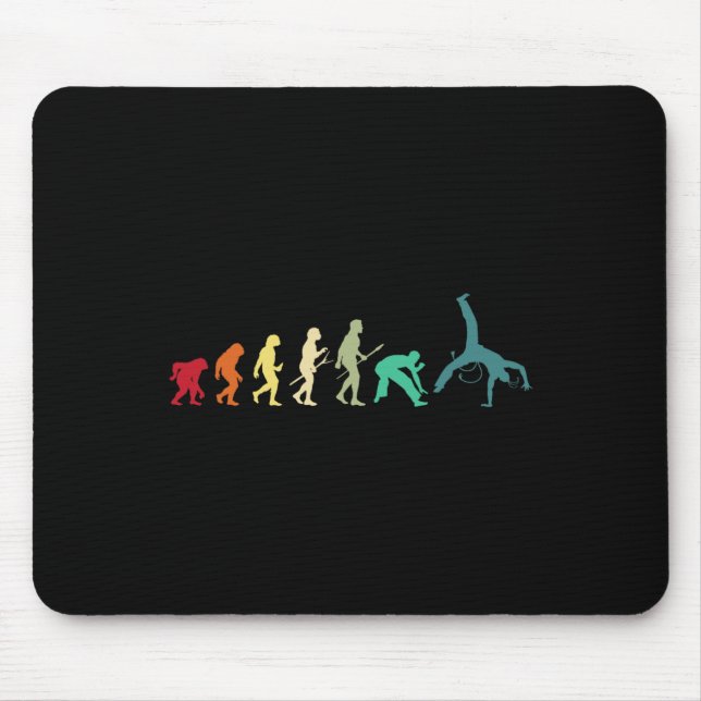Mousepad Evolução da Capoeira - Artes Marciais Brasileiras  (Frente)