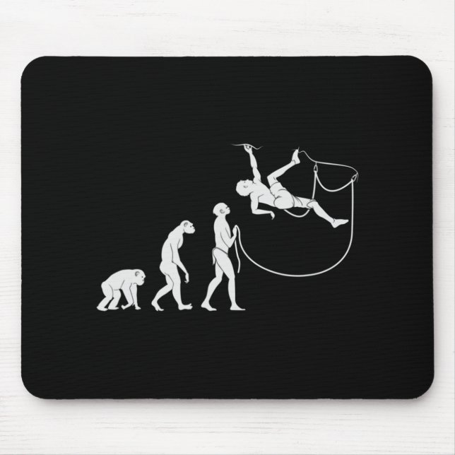Mousepad Evolução Da Escalada De Rock Climber (Frente)