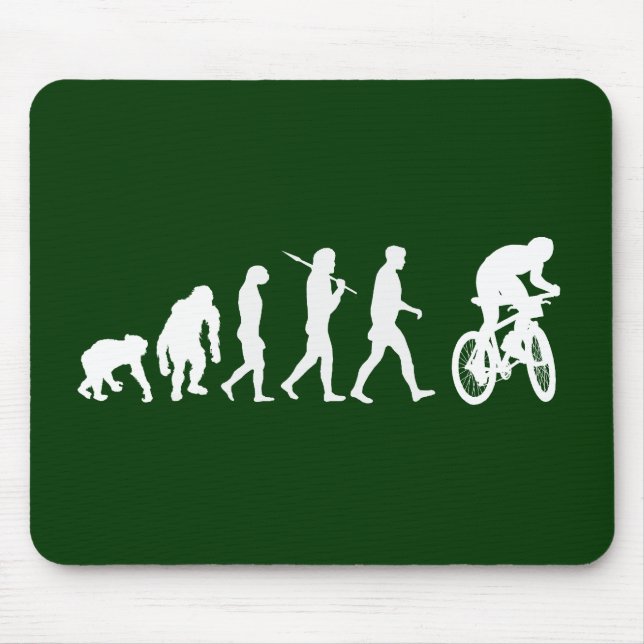 Mousepad Evolução de motociclistas biking da montanha da (Frente)