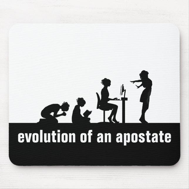 Mousepad "Evolução de um Apostato" (Frente)
