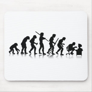 Mousepad Evolução de viciados de computador