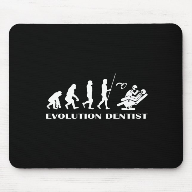 Mousepad Evolução Dentista Dentista Dente Dentista Dente Do (Frente)