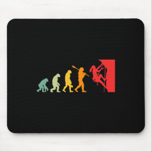 Mousepad Evolução Divertida de Escalada em Rocha Humana Ret