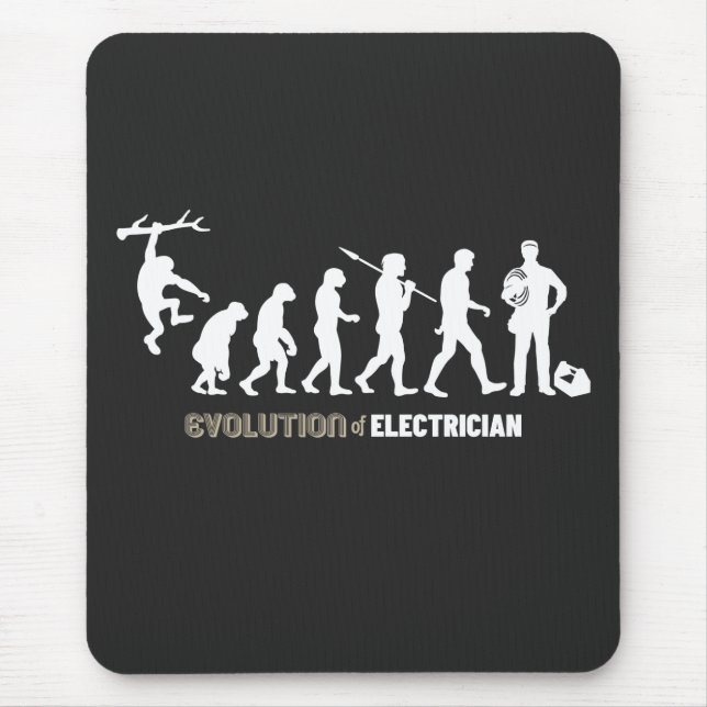 Mousepad Evolução do eletricista (Frente)