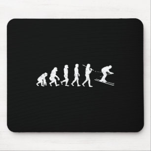 Mousepad Evolução do esqui Descida do esporte de inverno Es
