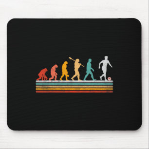 Mousepad Evolução do Futebol Retrô Presente Para Jogadoras