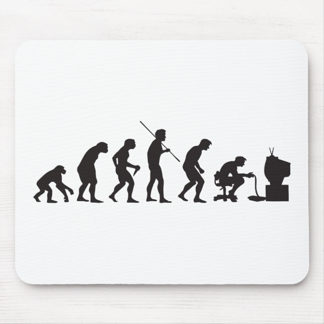 Mousepad Evolução do Gamer do jogo do video games (Frente)