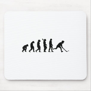 Mousepad Evolução do Hóquei no Campo Jogador de Hóquei Equi