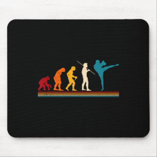 Mousepad Evolução do Kickboxing Kickboxer Karatê Boxe Mma