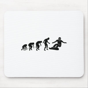 Mousepad Evolução do Snowboard - O Snowboard sobe o Winter 