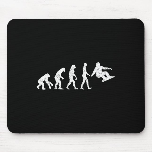Mousepad Evolução do Snowboard - Sopradores de Snowboard Wi (Frente)