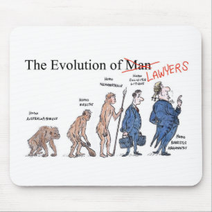 Mousepad Evolução do tapete do rato do homem