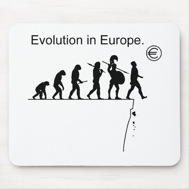 Mousepad Evolução em Europa (Frente)