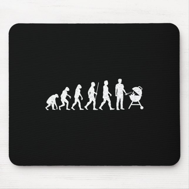 Mousepad Evolution Griling Funny Churrasco Grill Rbecue (Frente)