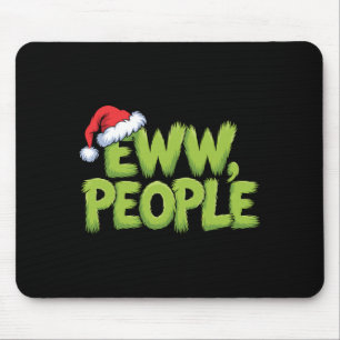 Mousepad Eww Pessoas Chapéu de Papai Noel Verde Natal Diver