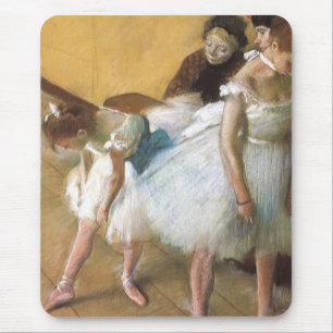 Mousepad Exame por Edgar Degas, balé da dança do vintage