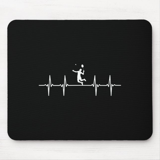 Mousepad Excelente Badminton Heartbeat Dift Shuttle (Frente)