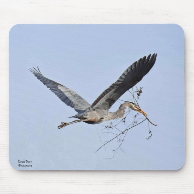 Mousepad Excelente Blue Heron Coffee Mug (Frente)
