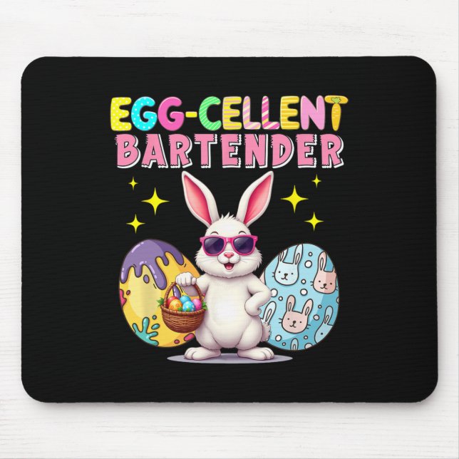 Mousepad Excelente Coelho de Páscoa Terninho Caça Ovos (Frente)
