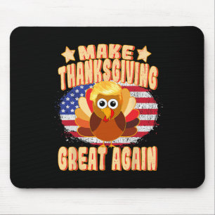 Mousepad Excelente De Ação De Graças Novamente Trump Turqui