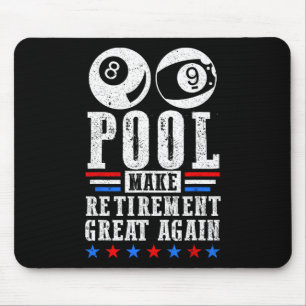 Mousepad Excelente de aposentadoria Jogadores de Piscina ap