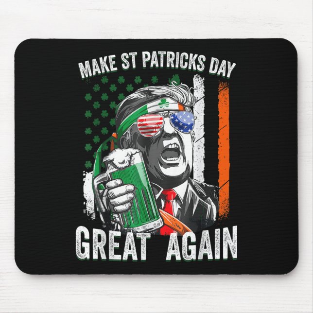 Mousepad Excelente de Dia de São Patrício da American Flag  (Frente)