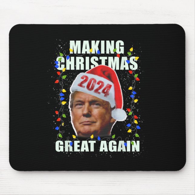 Mousepad Excelente de Natal de Fazer Trump Novamente Pro Re (Frente)